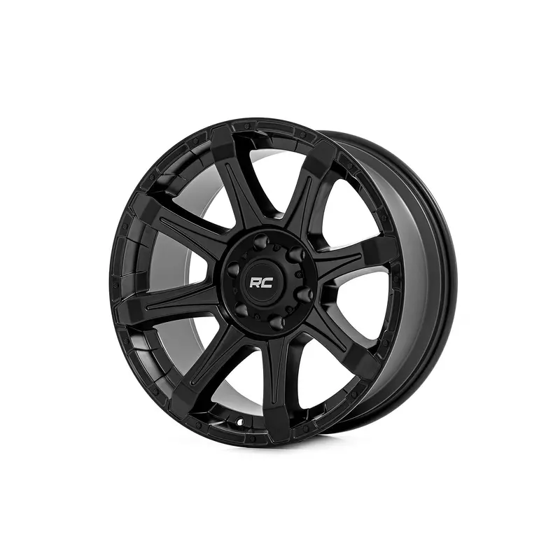 Rough Country 81 Series Wheel | One-Piece | Semi Gloss Black | 20x9 | 6x135 | -12mm | 81201217