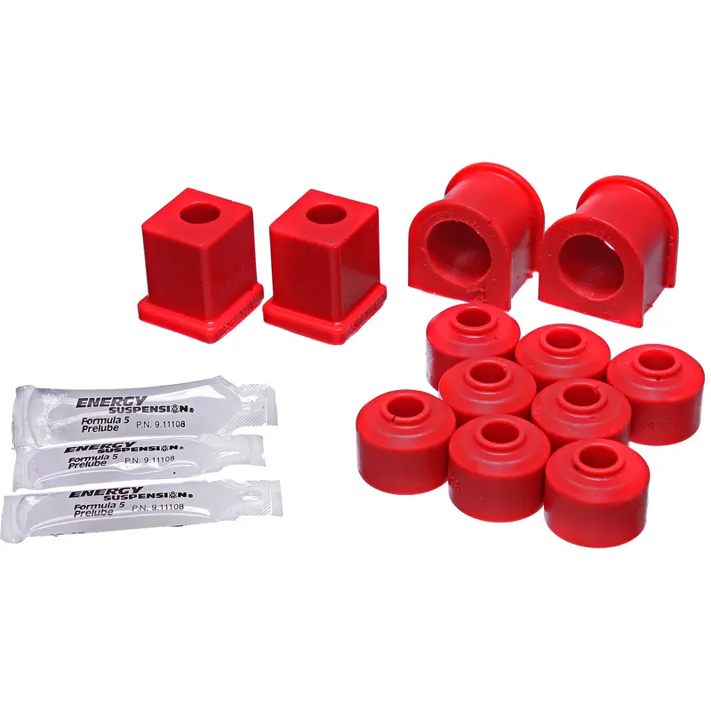 Sway Bar Bush Kit Front/Rear Red Pol