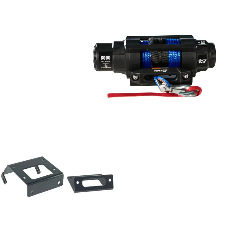 Viper 6000lbs V3 Winch Blue Rope With Mount For Honda Rancher 420 2014-2019