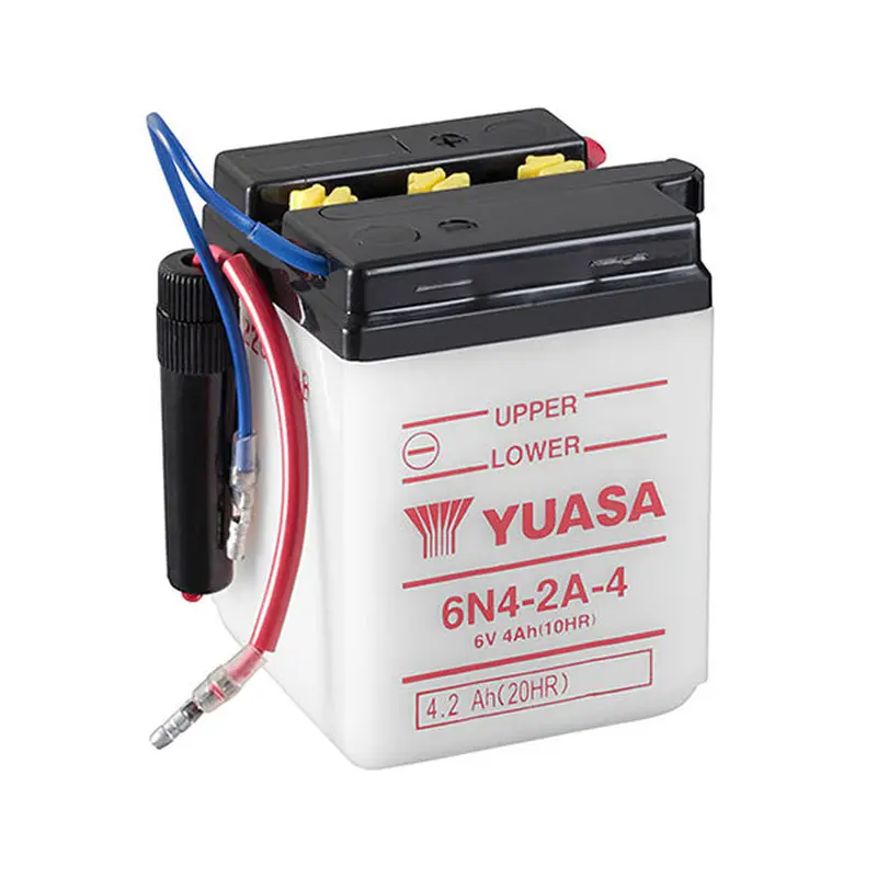 6N4-2A-4 DG Battery with 0.2ltr acid pack Yuasa (6N42A4PK)