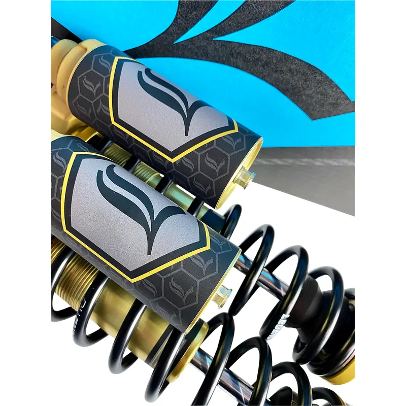 LEGEND SUSPENSION REVO ARC Piggyback Shocks - Heavy Duty - Clear - 14" - '99-'17 Dyna 1310-1941