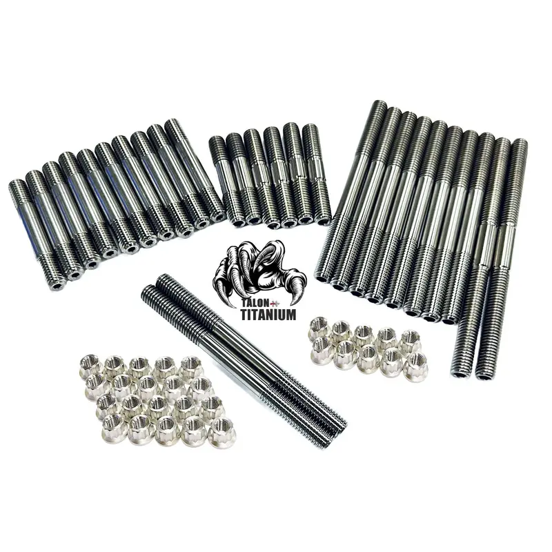 Banshee Crankcase Cylinder Head Studs Complete TITANIUM Bottom End Stud Bolt Kit