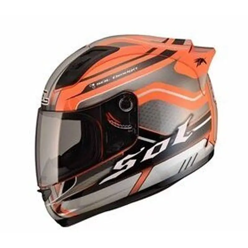 SOL SL68S II ILLUSION HELMETS (S, ORANGE/SILVER)