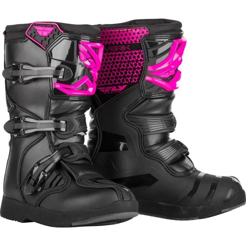 FLY RACING Youth Maverik Boots Pink/Black Part #364-67905