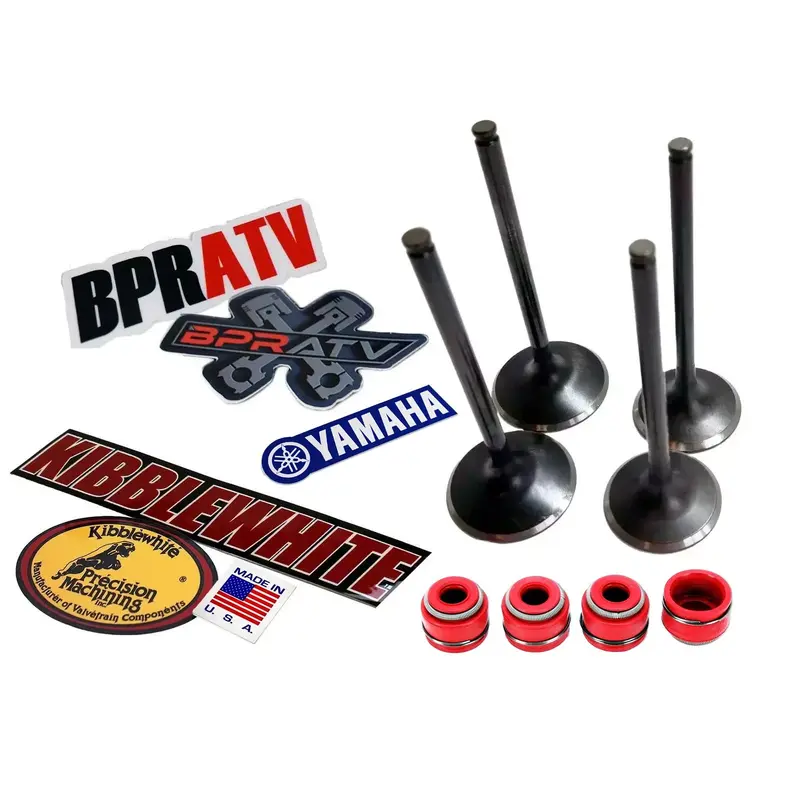 YZ450F YZ 450F '10-13 Kibblewhite Intake Exhaust Valves RED Viton Seals OEM Size