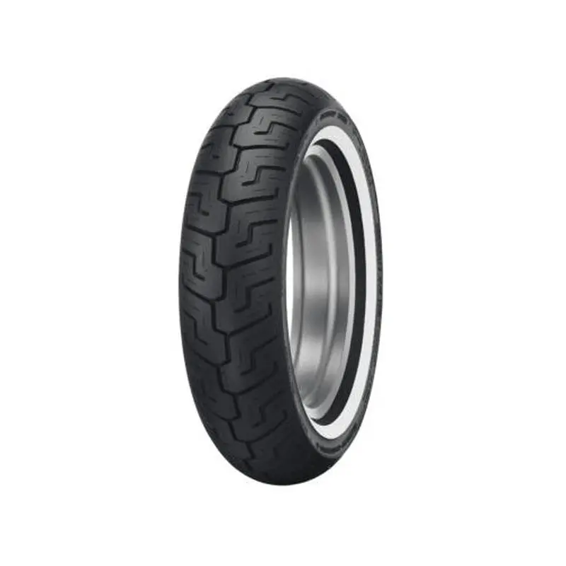 Dunlop 150/80-16 D401 Rear Cruiser Tyre - 71H Bias TL - Narrow White Wall