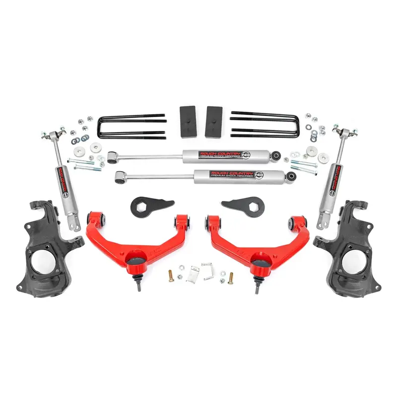3.5 Inch Lift Kit | Knuckle | w/ Overloads | Chevy/GMC 2500HD/3500HD (11-19) | 97630RED