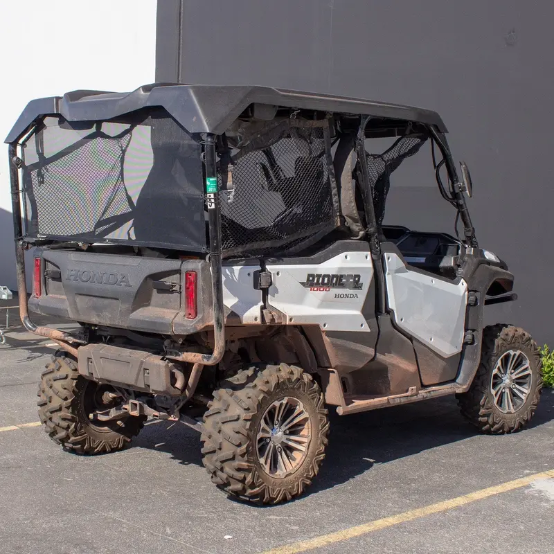 MotoRoof Rear Window  Honda Pioneer 1000-5  Rear Cab  Black