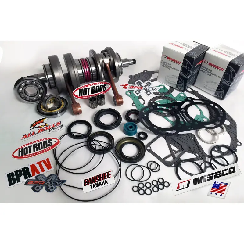 Banshee Crank Bottom End Rebuild Kit Wiseco Pistons Pro Design 64.50mm Complete