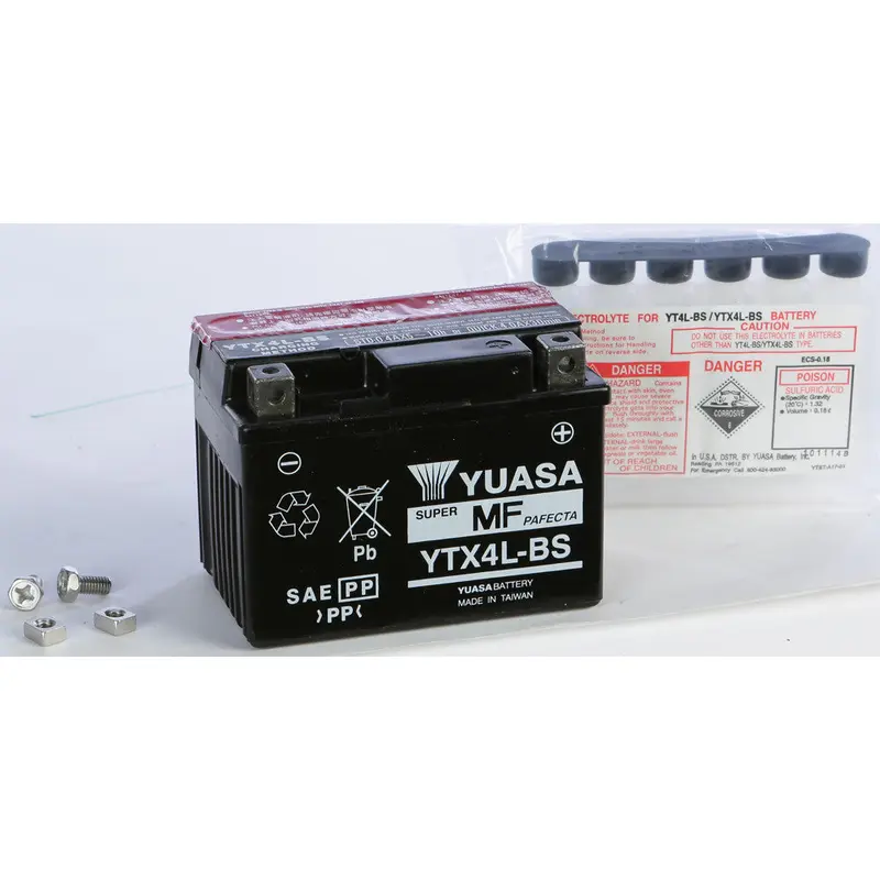 YUASA BATTERY YTX4L-BS MAINTENANCE FREE YUAM62X4B