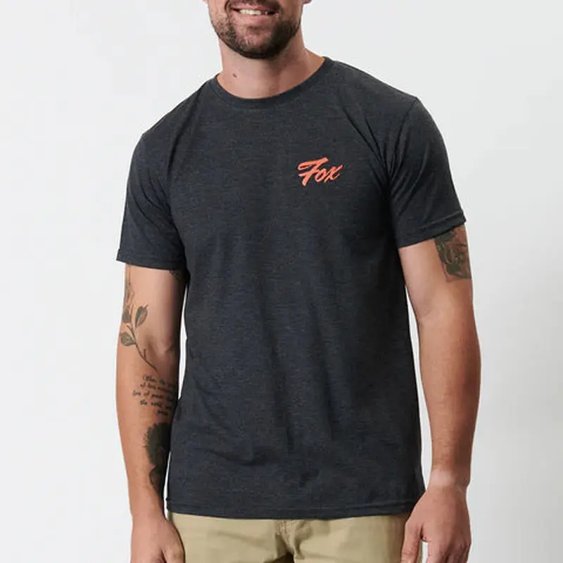 Fox Scripted Tee Heather Black
