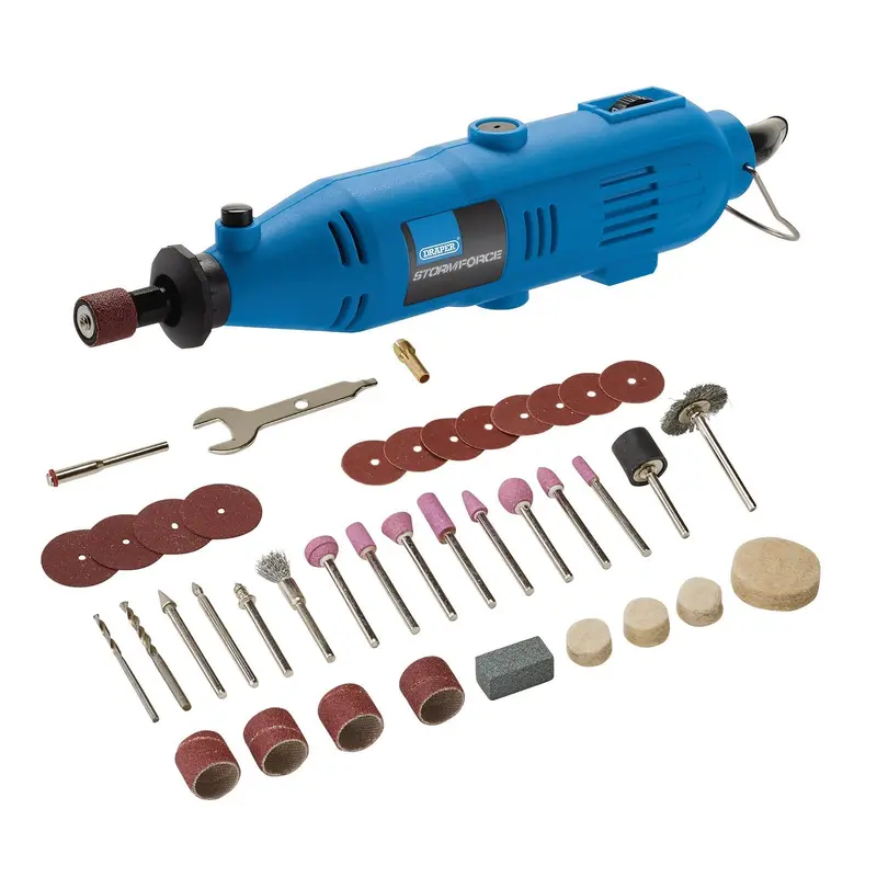 Draper Storm Force 230V Rotary Multi-Tool Kit, 135W (40 Piece) - MT135SF40