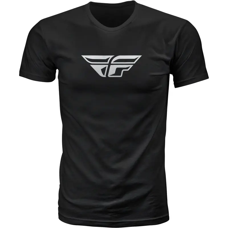 Fly F Wing Tee Black Lg
