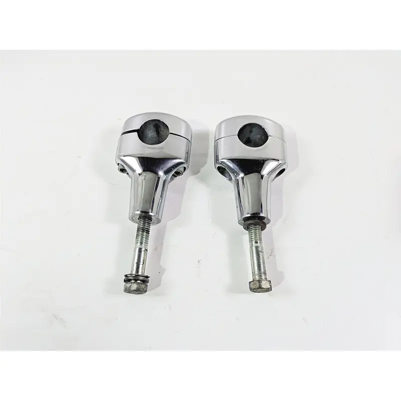 2008 Harley FXCWC Softail Rocker Oem Chrome Fat Bar 3.6" Riser Set 56916-07