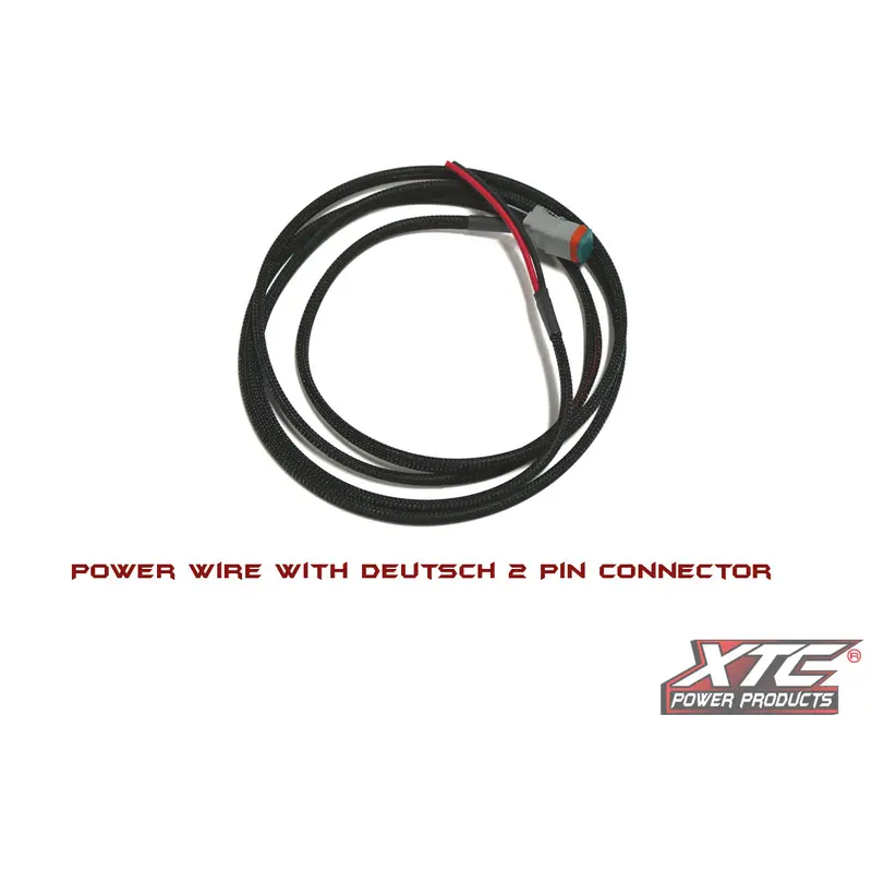 6' 14 Ga. Power Wire To 2 Pin Deutsch Connector