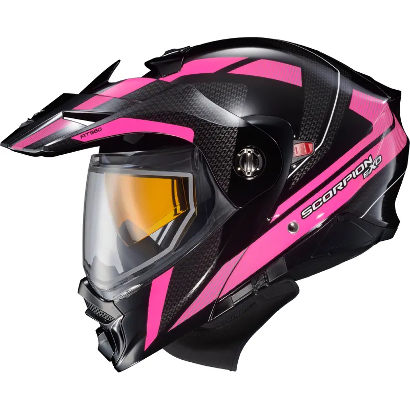 Exo At960 Cold Weather Helmet Hicks Pink Lg (Dual Pane)