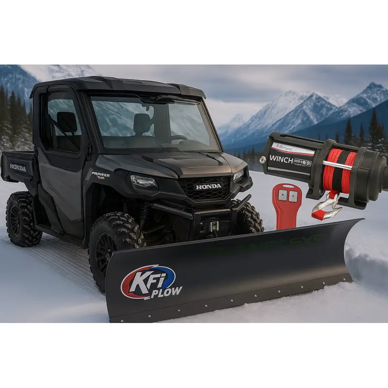 KFI UTV Plow Kit  Custom-Fit with Optional Winch Honda Pioneer 1000/5/6