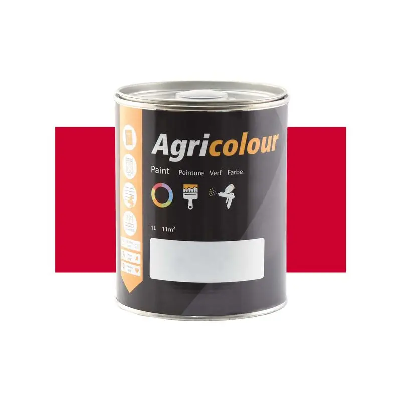 Agricolour - Red Gloss Paint 1L Tin - Sparex Part No. S.83191
