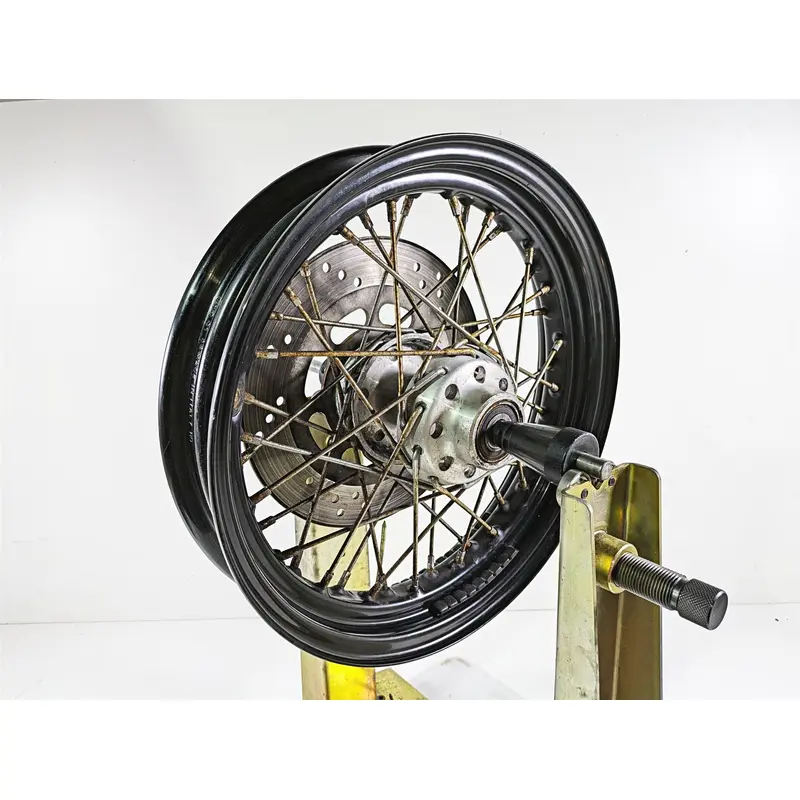 2008 Harley FLSTSB Cross Bones Straight 16x3 Front Wheel Spoke Rim 44937-08