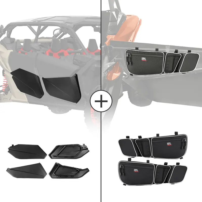 Lower Doors Panels & Door Strorage Bags For Can-Am Maverick X3 MAX