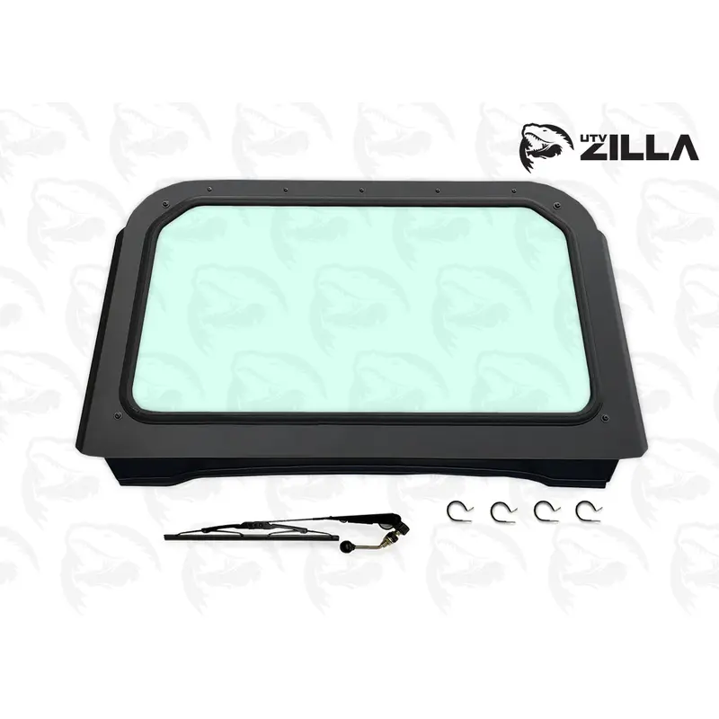 RZR 570, 800, XP900 Full Glass Windshield with Wiper by UTVZilla