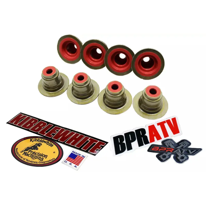 RZR XP Turbo A S4 Kibblewhite Valve Stem Seals Complete Set RED Viton Seal Kit 8