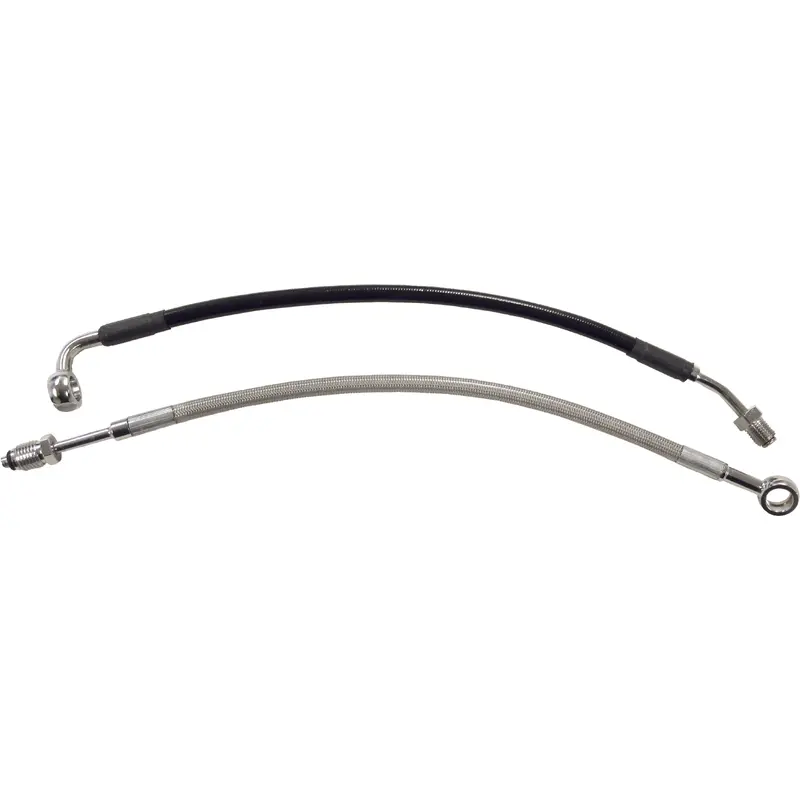 GOODRIDGE HYDRAULIC CLUTCH LINE BLK/CHR 14-16 FLH/FLT EXC FLTRX/S HD0127-1CCH/BK