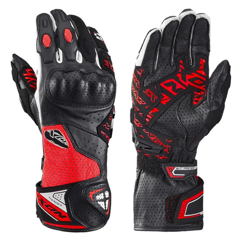 Ixon THUNDER AIR Glove Blk/Red/Wht - Sport Leather