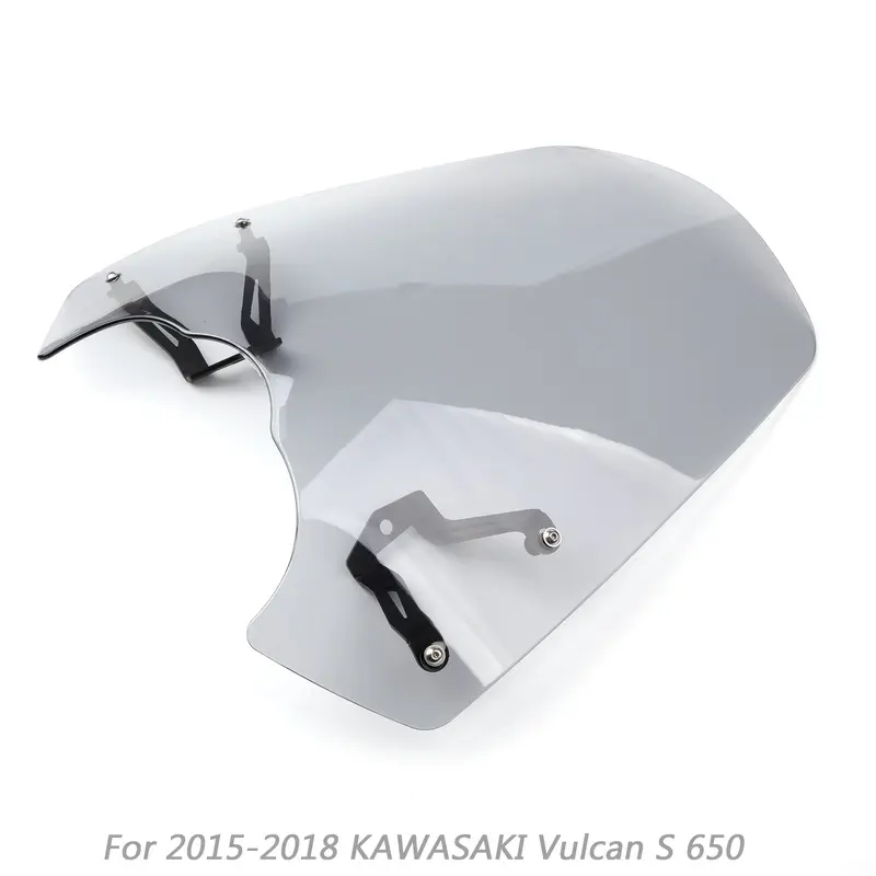 15-24 Kawasaki Vulcan S 650 Windscreen Windshield Screen w/Bracket Gray