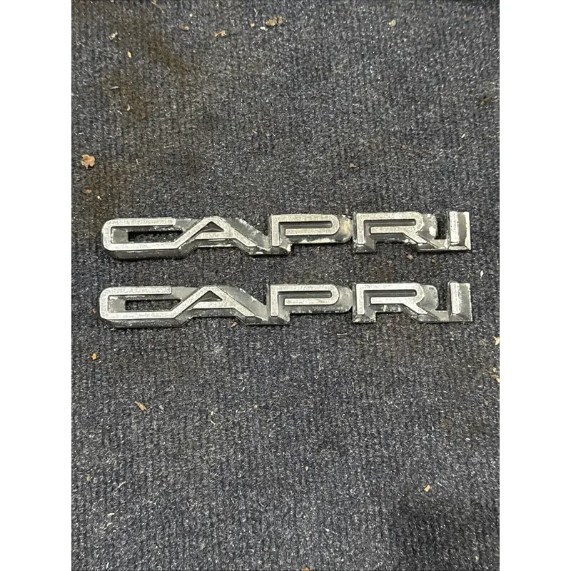 Lot of 2 Original Bayliner Capri boat Emblems TAGS PLASTIC