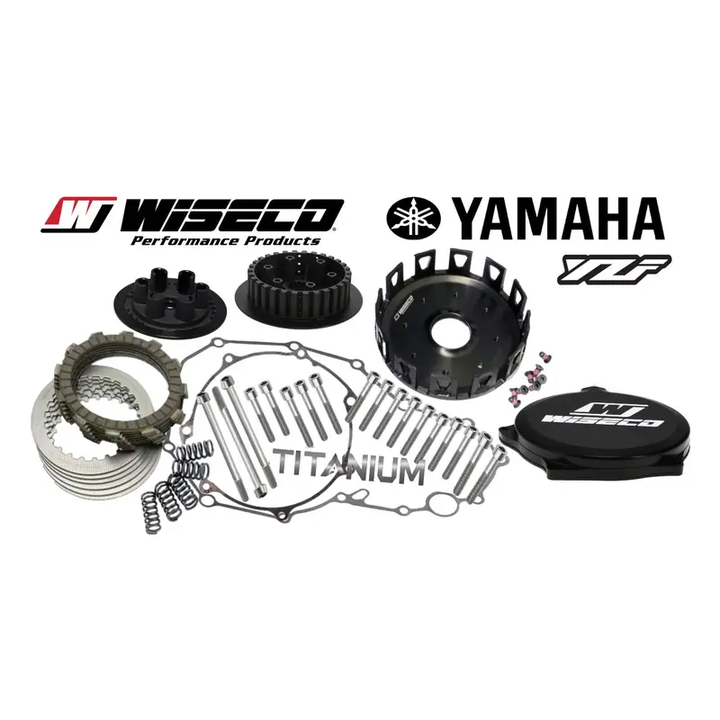 01-13 YZ250F Complete Billet Clutch Basket Hub Wiseco Cover Titanium Bolts Kit