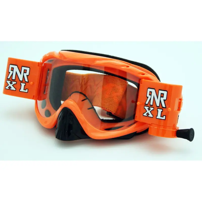 RNR HYBRID NEON ORANGE XL 36mm, NEON ORANGE GOGGLE, GH66XL, ROLL & TEAR OFF