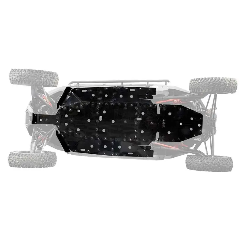 SuperATV Polaris RZR Turbo R 4 Full Skid Plate