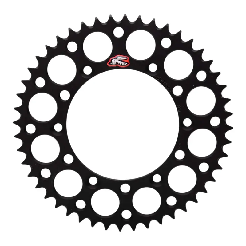 Renthal Sprocket Rear Black 51T Alloy 7075 T6 Grooved Suzuki