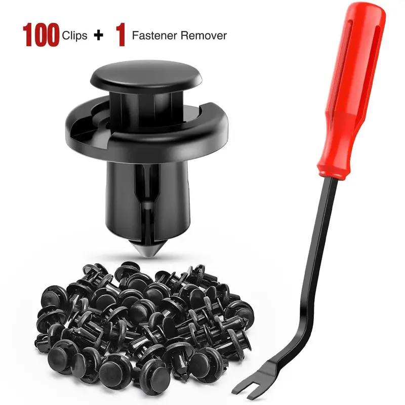 100 Pcs Hole 10mm Car Push Retainer Clips Kits For Honda and Acura 91503-SZ3-003