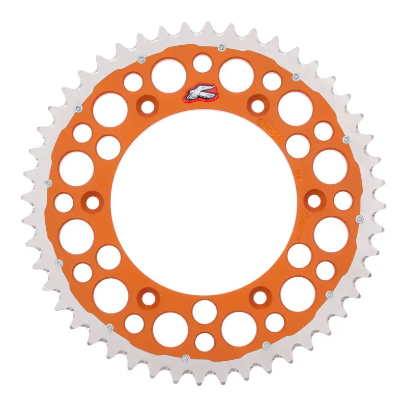Renthal Sprocket Twinring Orange 48T Bi-metal Grooved