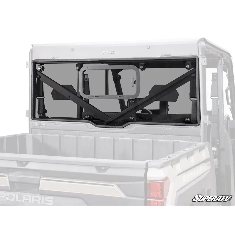 SuperATV Polaris Ranger 1000 Sliding Rear Windshield