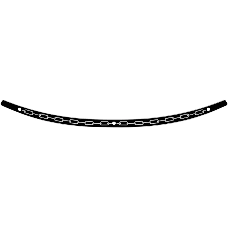 MEMPHIS SHADES Windshield Trim - Black - Chain - FLH MEB0973