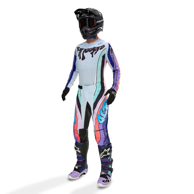 Alpinestars Tech 7 MX Boots - Double Purple/Blue/Black Size 11 - Part 2012014-387-11
