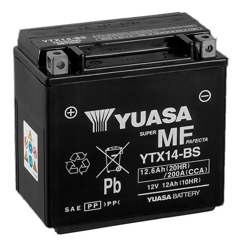 YTX14-BS Non-DG Factory Sealed Battery Yuasa ^ (YTX14BS)