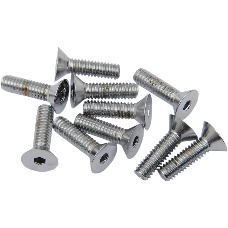 DRAG SPECIALTIES Bolts - Flat-Head - Chrome - 8-32 x 1/2" MPB363