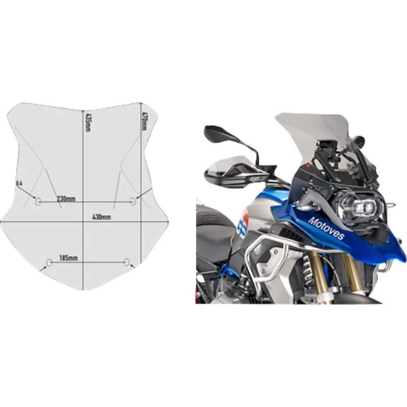 GIVI Windshield - Smoke - BMW 5124D