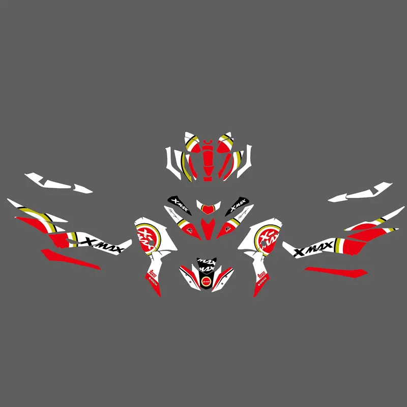 Graphics Background Decal Motorcycle Protect Stickers For YAMAHA X-MAX 2017-2022