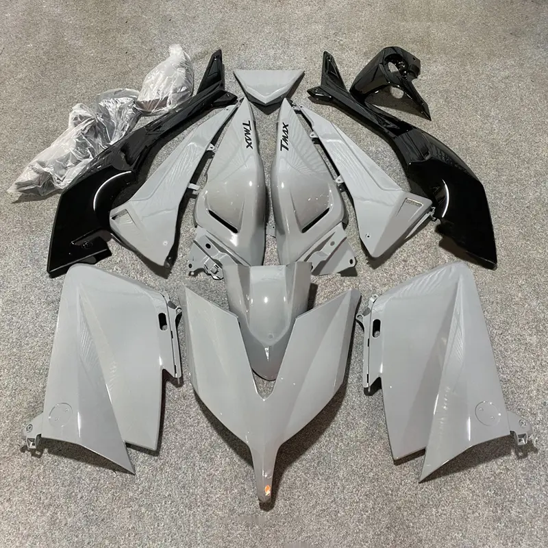 Amotopart 2015-2016 Yamaha T-Max TMAX530 White Black Fairing Kit