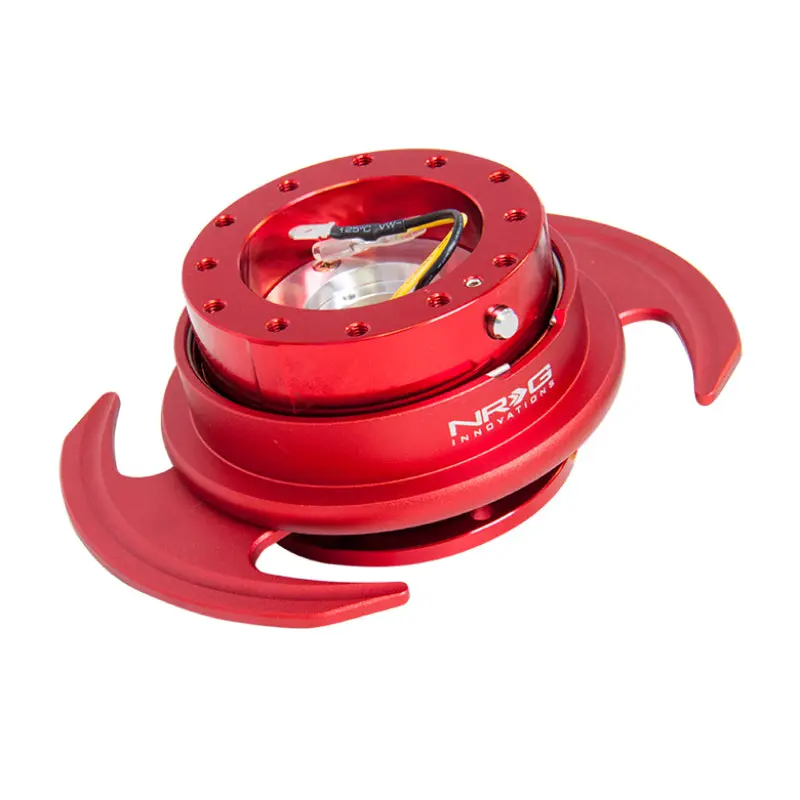 NRG Quick Release Kit Gen 3.0 - Red Metal Body / Red Ring w/Handles