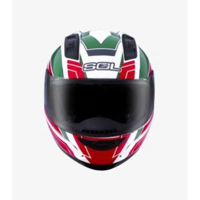 SOL SL-68S II ASSAULT WHITE GREEN GLOSS HELMETS