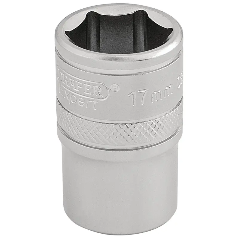 Draper 6 Point Metric Socket, 1/2" Sq. Dr., 17mm - H-MM/MS