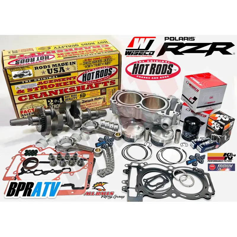 11 12 Polaris RZR XP 900 XP900 Cylinder WISECO Pistons Crank Full Motor Rebuild
