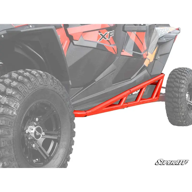 SuperATV Polaris RZR XP Turbo Nerf Bar - Black