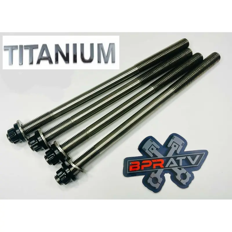YFZ450 YFZ 450 Head Studs TITANIUM Strongest Best Aftermarket Head Stud Bolt Kit